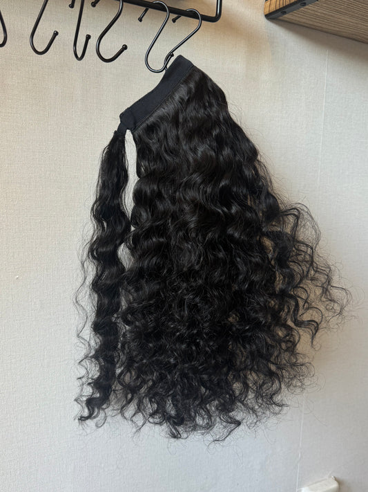 Sleeve ponytail - curly - Cjadesshop