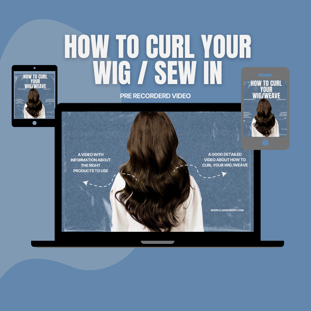 HOW TO CURL YOUR WIG - DETAILED VIDEO - Cjadesshop
