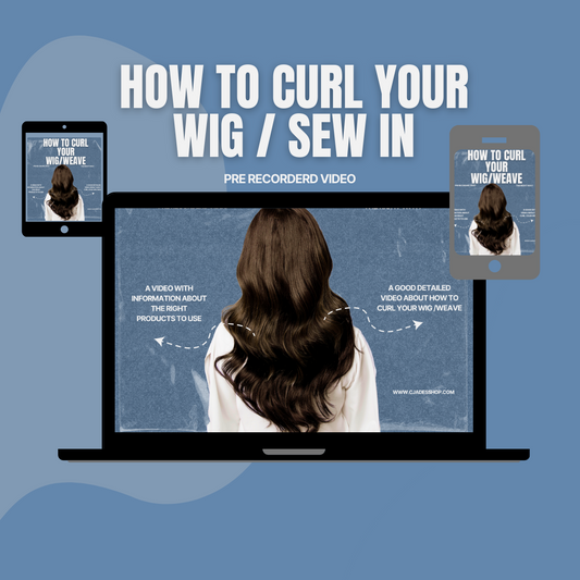 HOW TO CURL YOUR WIG - DETAILED VIDEO - Cjadesshop