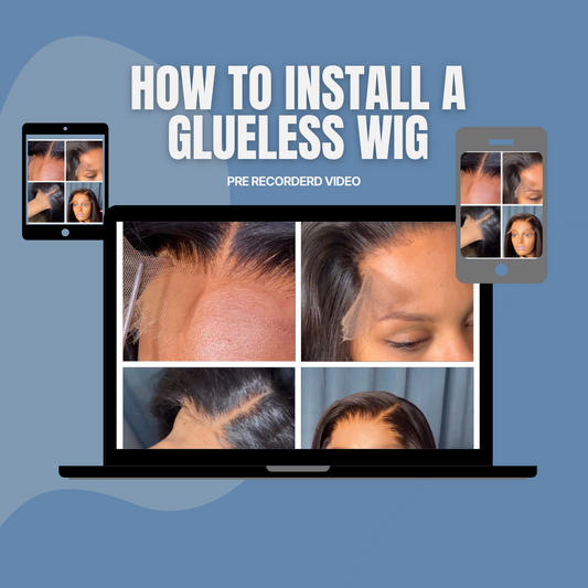 HOW TO INSTALL YOUR GLUELESS WIG - DETAILED VIDEO - Cjadesshop