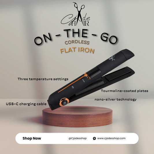 CJade's flat iron - ON THE GO - CORDLESS FLAT IRON - Cjadesshop